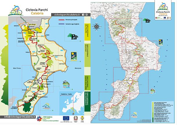 Download mappa generale Ciclovia
