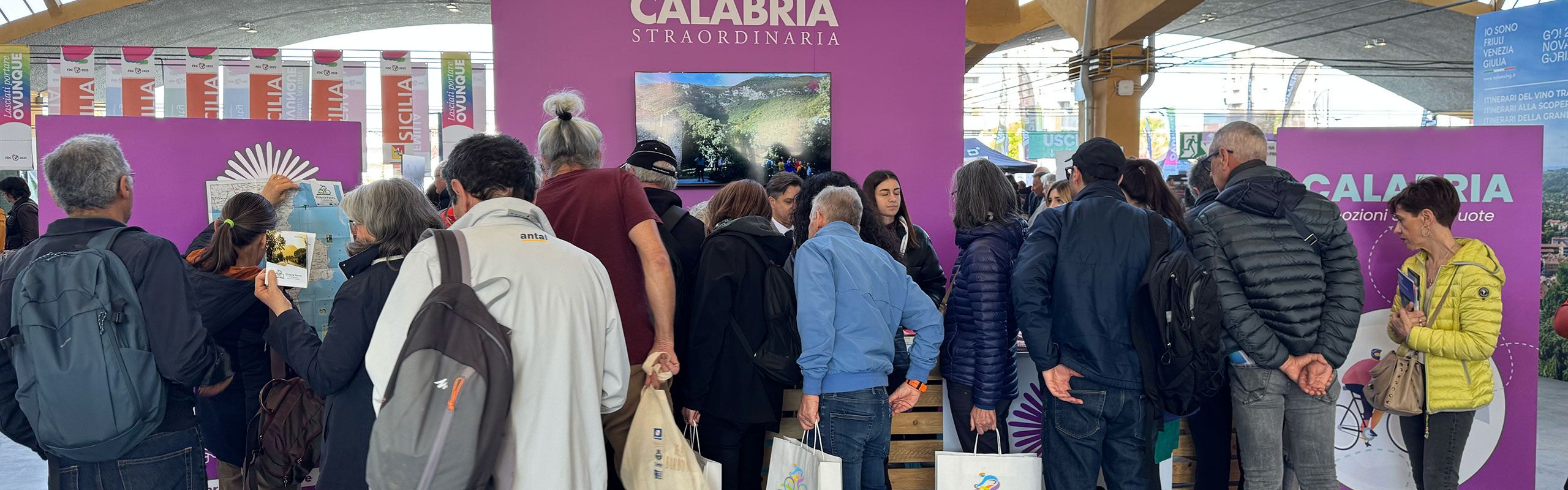 Fiera del cicloturismo di Bologna 2025: particolare stand Regione Calabria