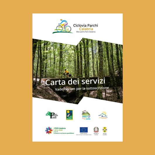Copertina Carta dei servizi Ciclovia Parchi Calabria